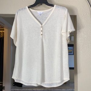 Knit blend NWOT casual top